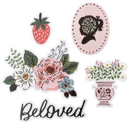 Maggie Holmes - Ephemera y Washi Stickers - Forever Fields