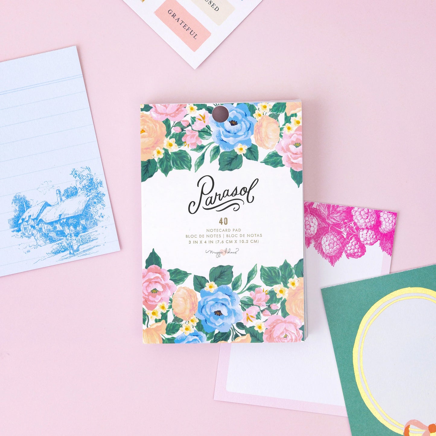 Maggie Holmes - Journaling Cards - Parasol