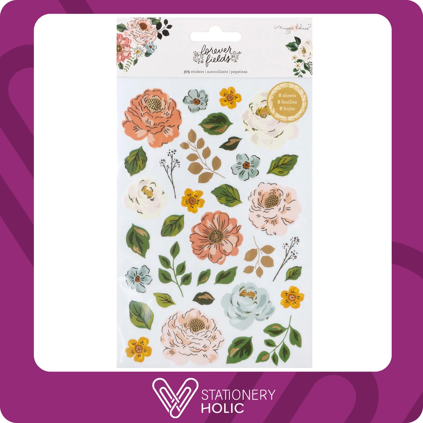 Maggie Holmes - Sticker Pad - Forever Fields