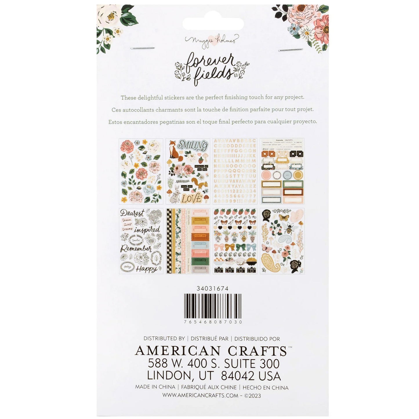 Maggie Holmes - Sticker Pad - Forever Fields
