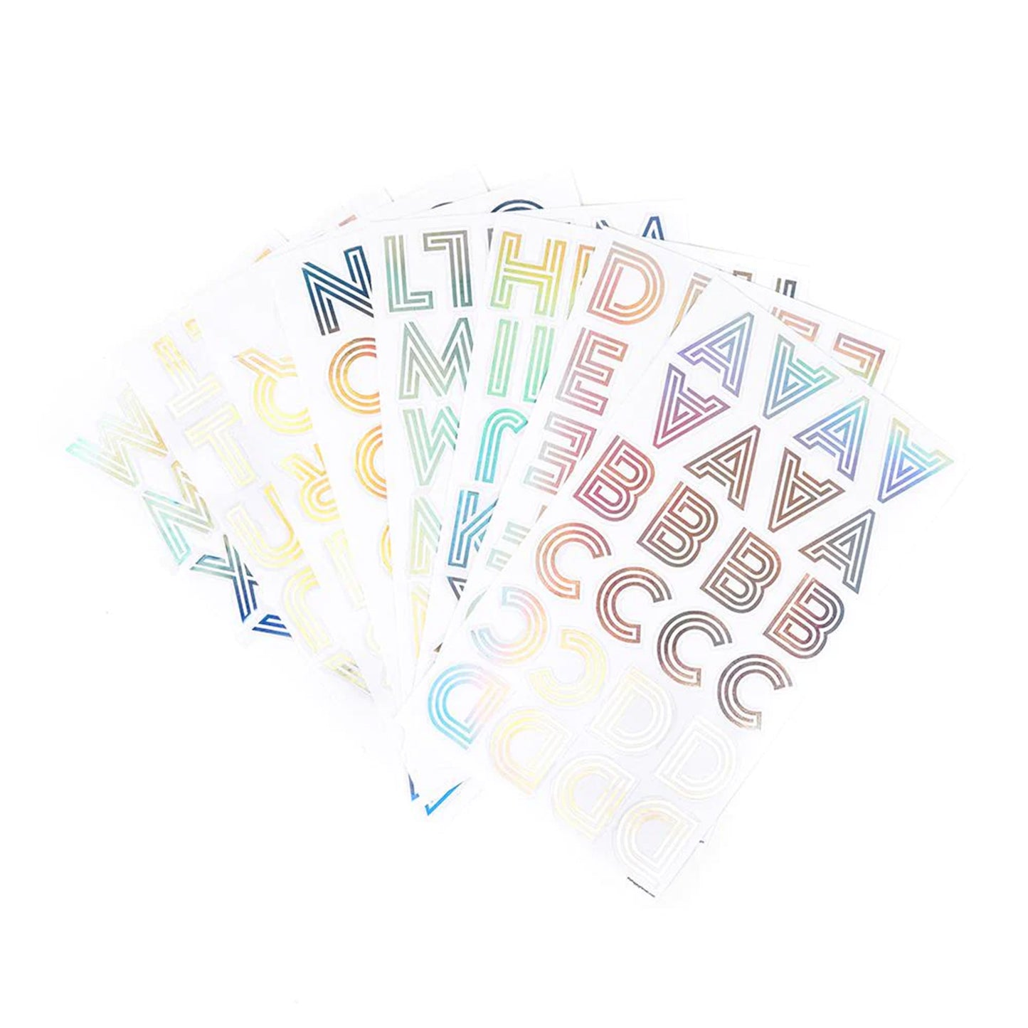 Happy Planner - Stickers - Art Deco Rainbow Alpha