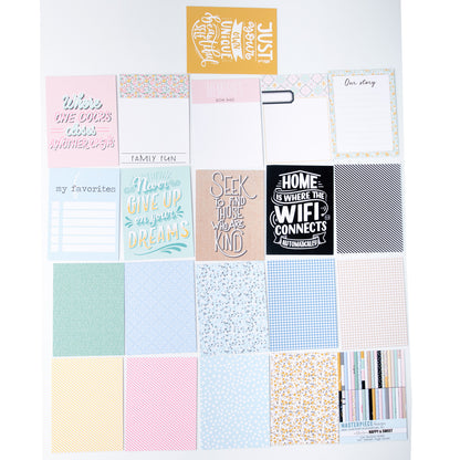 Masterpiece - Bloc Journaling Cards 3 x 4 - Happy & Sweet