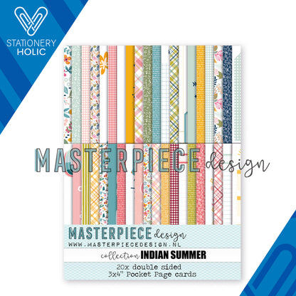 Masterpiece - Bloc Journaling Cards 3 x 4 - Indian Summer