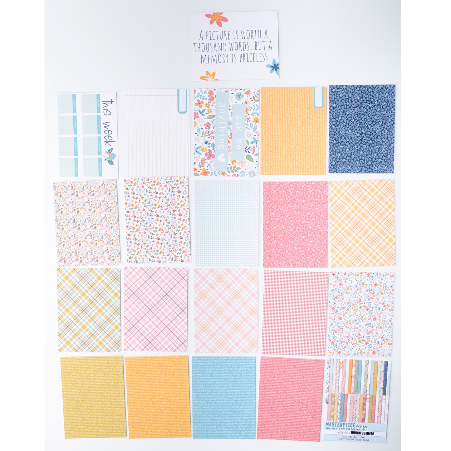 Masterpiece - Bloc Journaling Cards 3 x 4 - Indian Summer