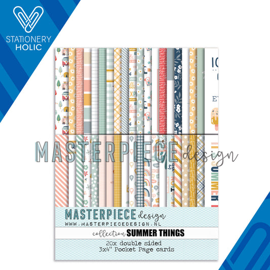 Masterpiece - Bloc Journaling Cards 3 x 4 - Summer Things