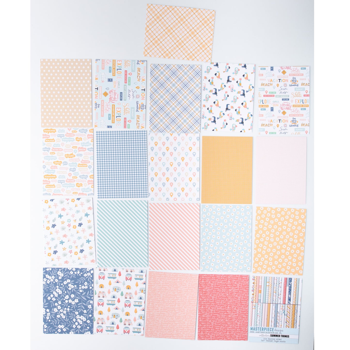 Masterpiece - Bloc Journaling Cards 3 x 4 - Summer Things