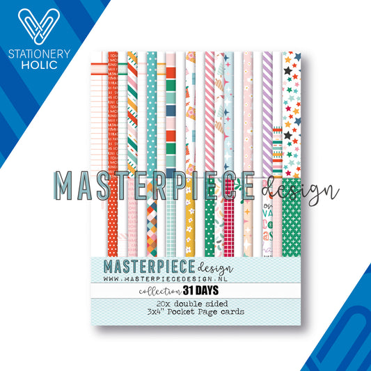 Masterpiece - Bloc Journaling Cards 3 x 4 - 31 Days