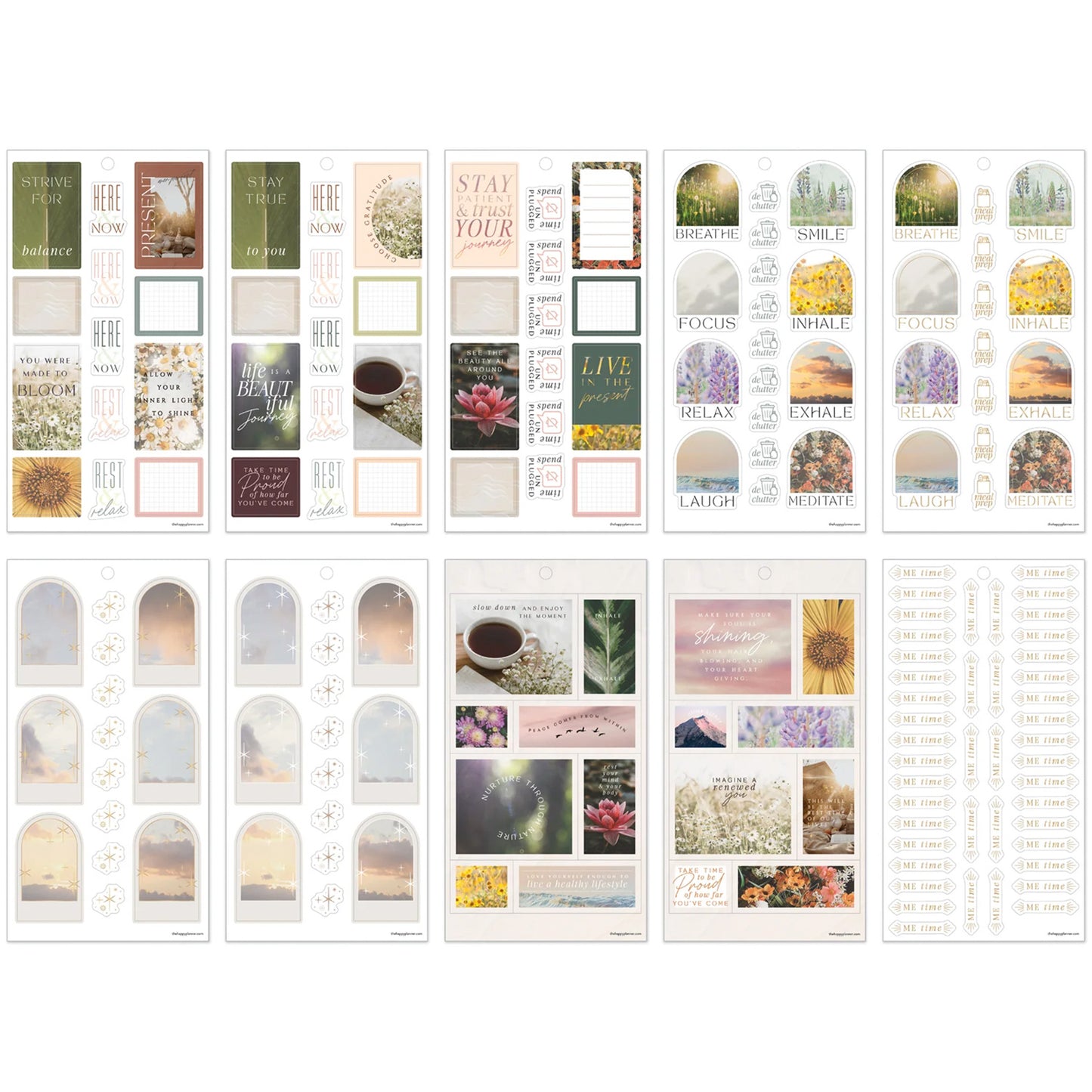 Happy Planner - Sticker Book - Modern Nature