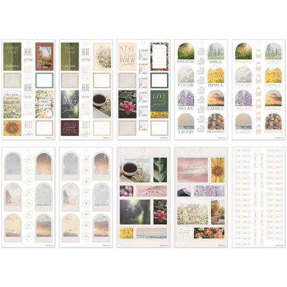 Happy Planner - Sticker Book - Modern Nature