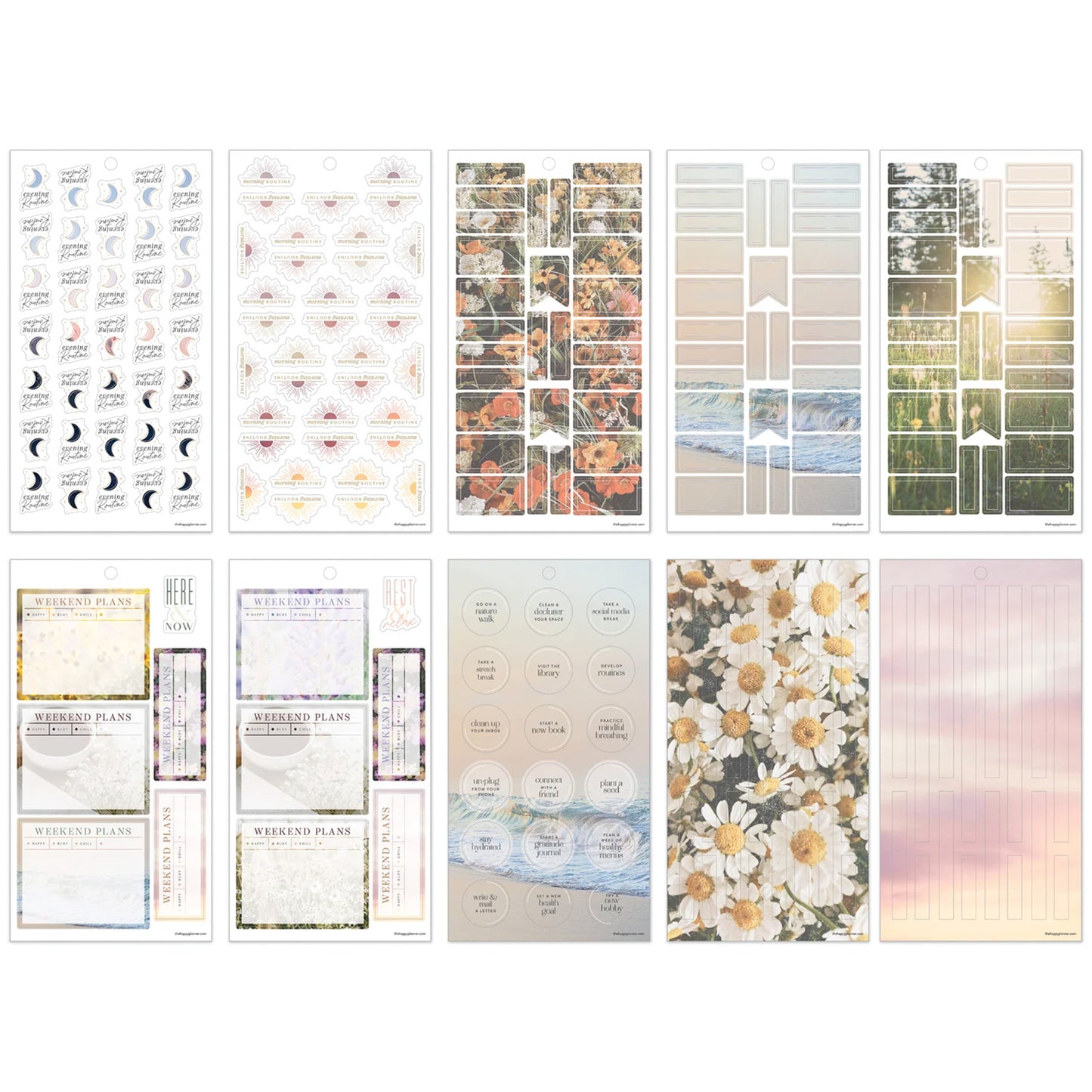 Happy Planner - Sticker Book - Modern Nature