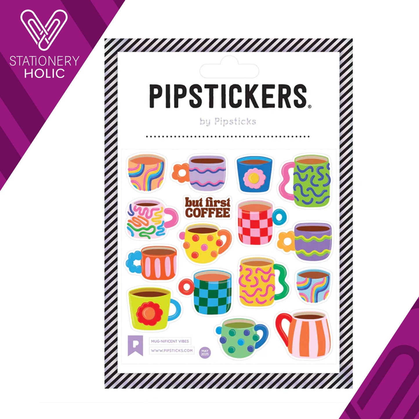 Pipsticks - Stickers 4x4" - Mug-nificent Vibes