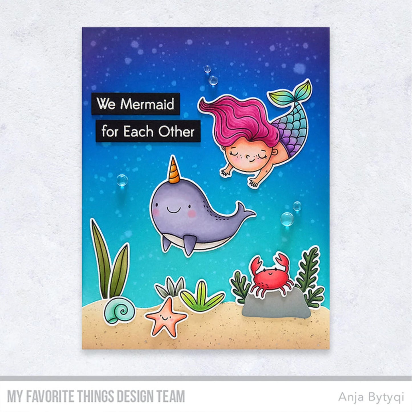 My Favorite Things - Sellos 4 x 8 - Mermaid For Each Other
