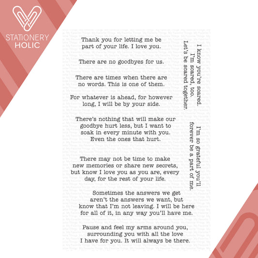 My Favorite Things - Sellos 4 x 6 - There Are No Goodbyes