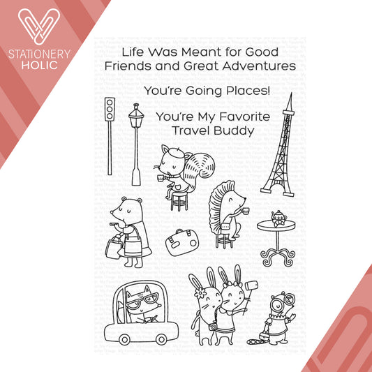 My Favorite Things - Sellos 4 x 6 - Travel Buddies