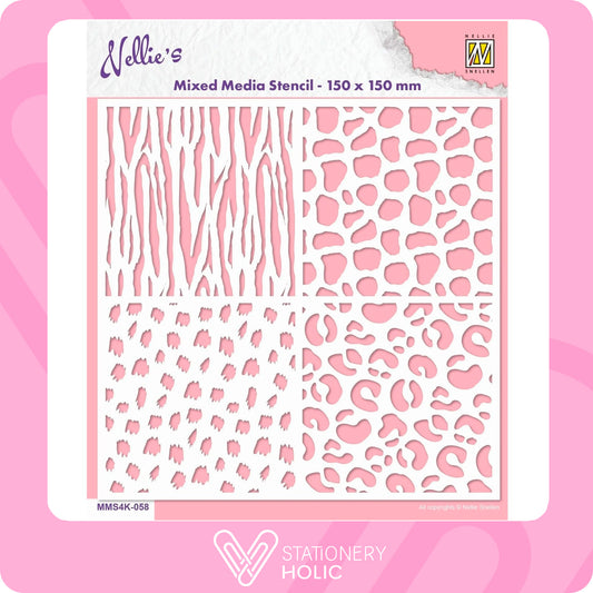 Nellie Snellen - Stencil - Animal Print