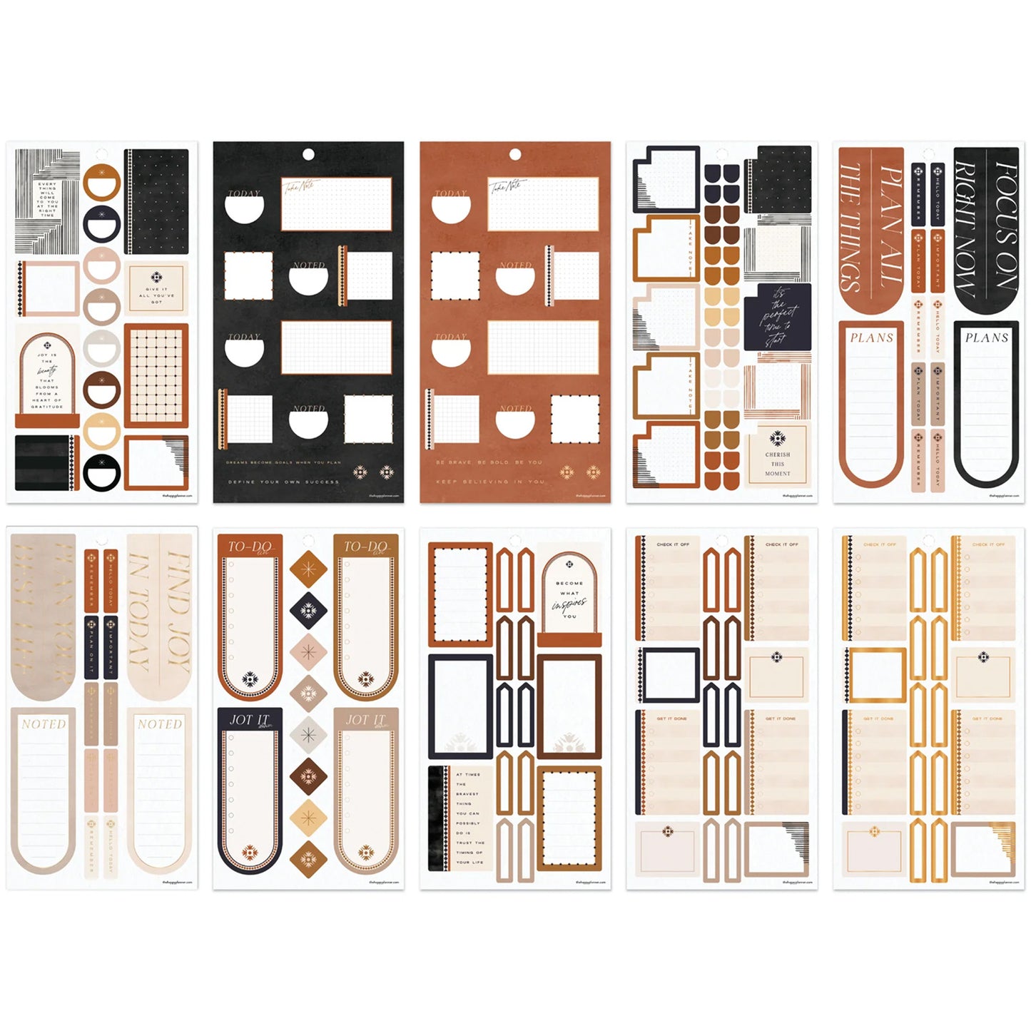 Happy Planner - Sticker Book - Neutral Noir