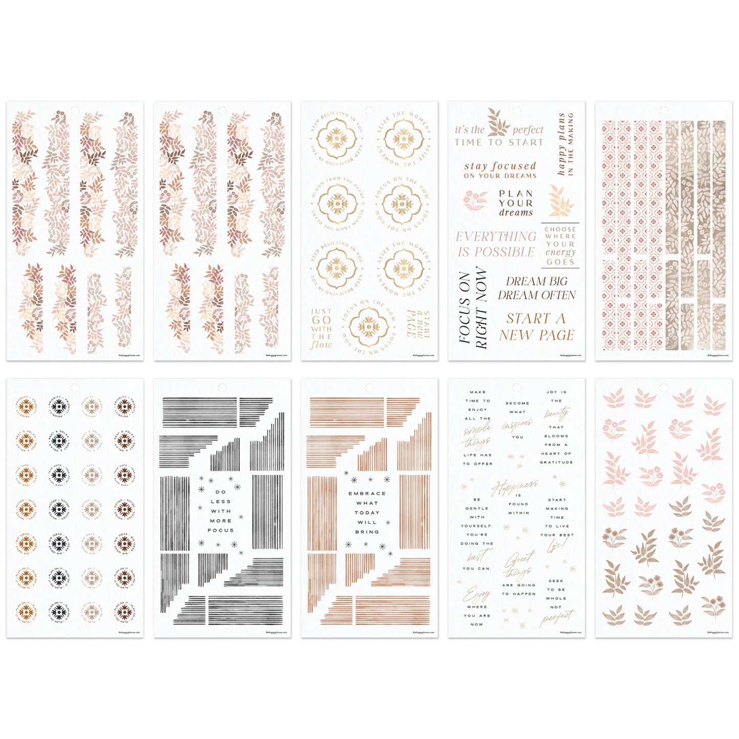 Happy Planner - Sticker Book - Neutral Noir