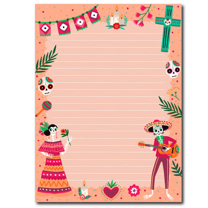 Only Happy Things - Notepad A5 (Doble Cara)- Dia De Los Muertos