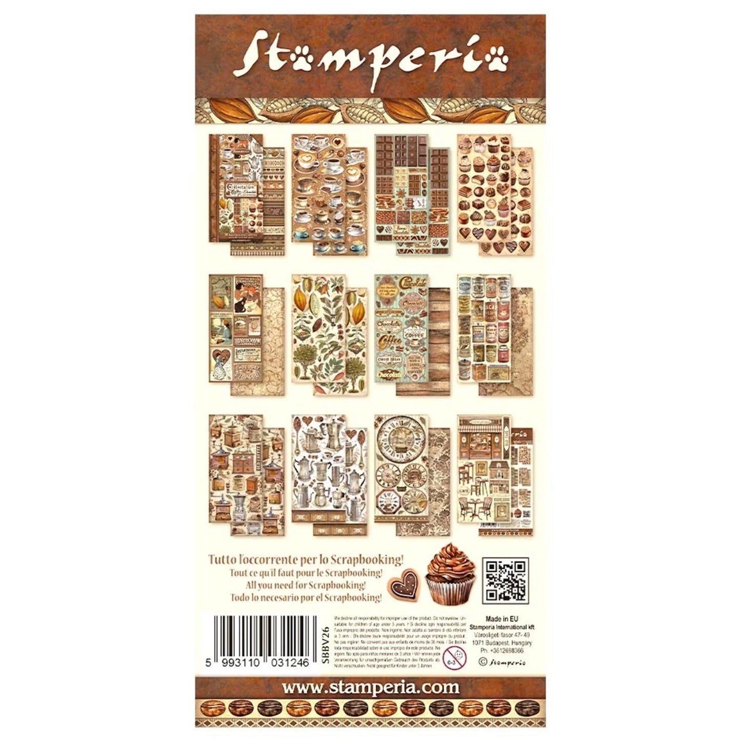 Stamperia - Collectables 6 x 12 - Coffee and Chocolate