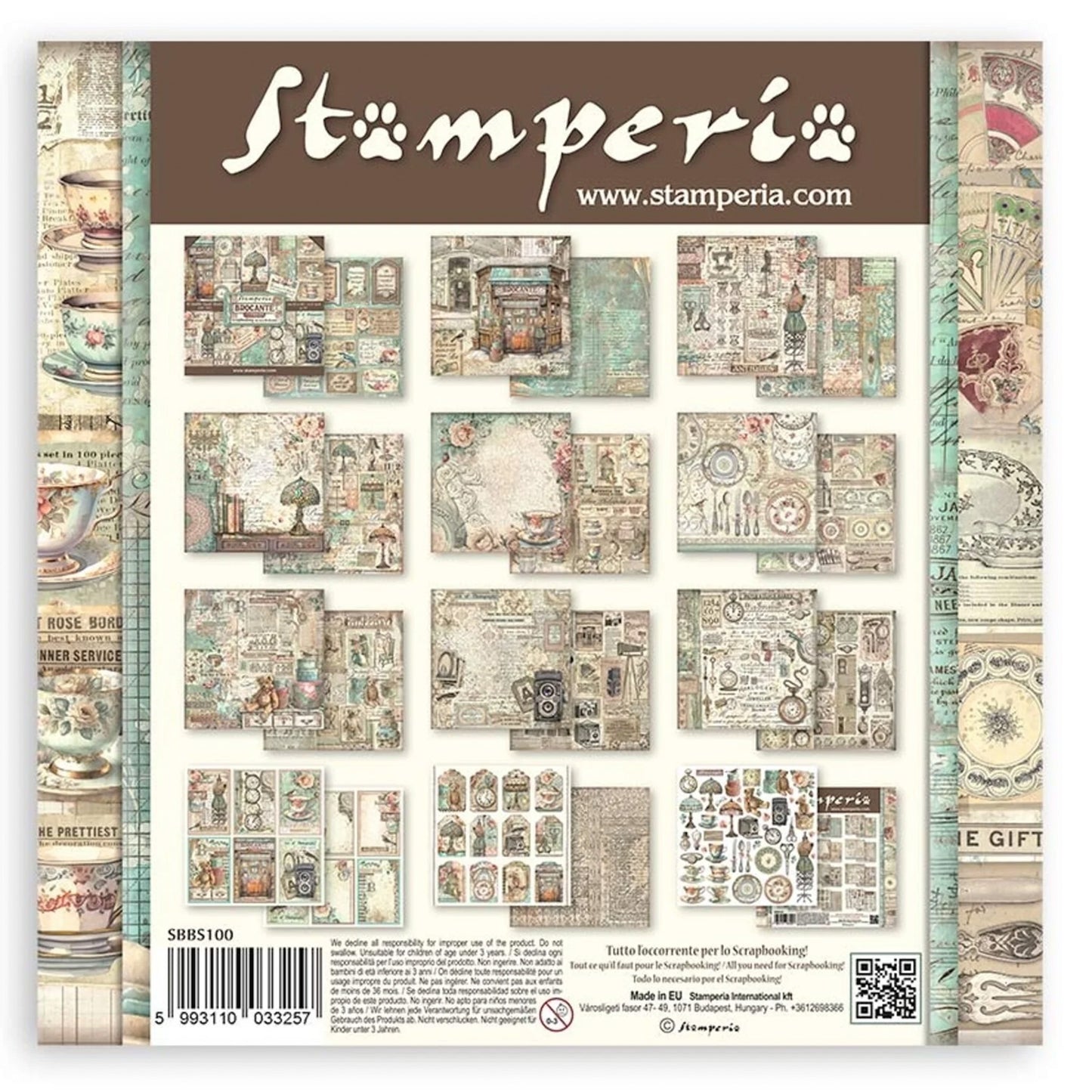 Stamperia - Coleccion 8 x 8 - Brocante