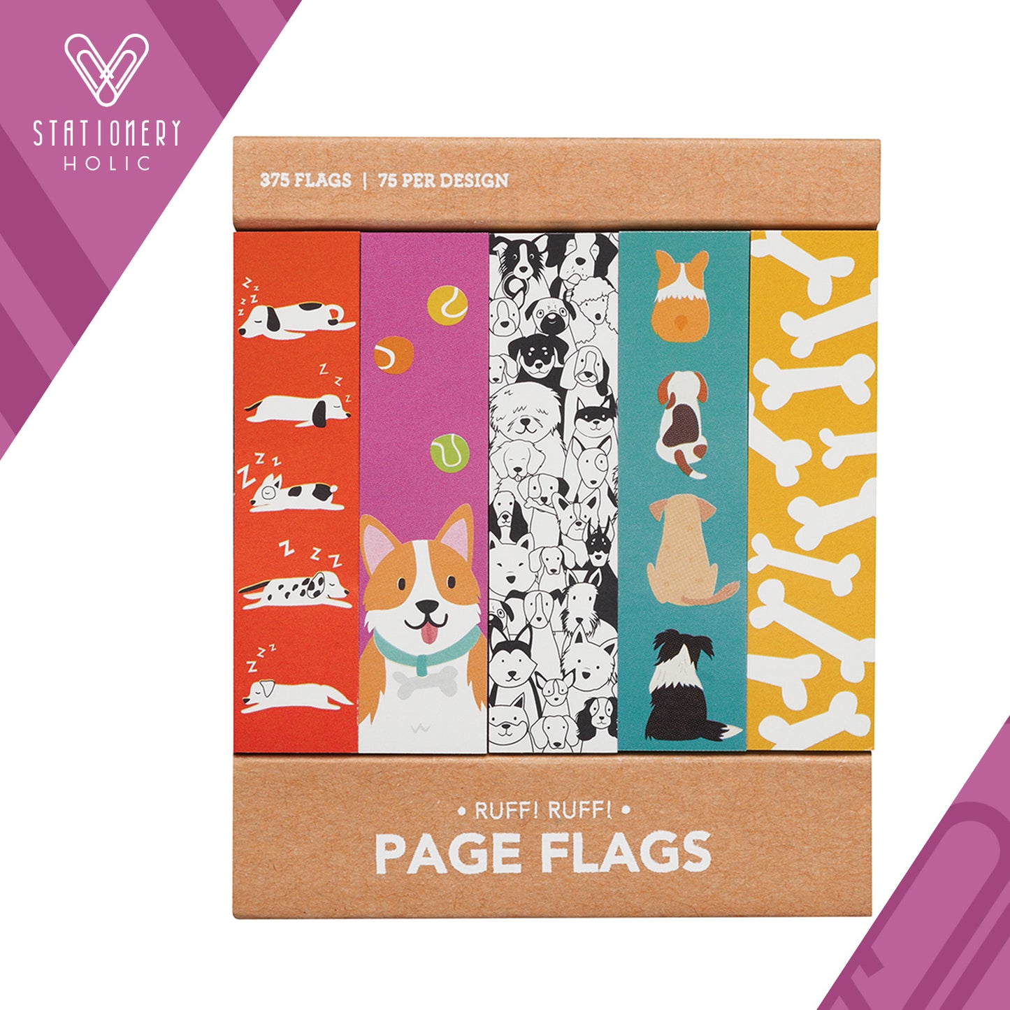 Girl Of All Work - Sticky Notes - Page Flags: Ruff! Ruff!