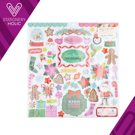 Paige Evans - Foam Stickers 12 x 12 - Sugarplum Wishes