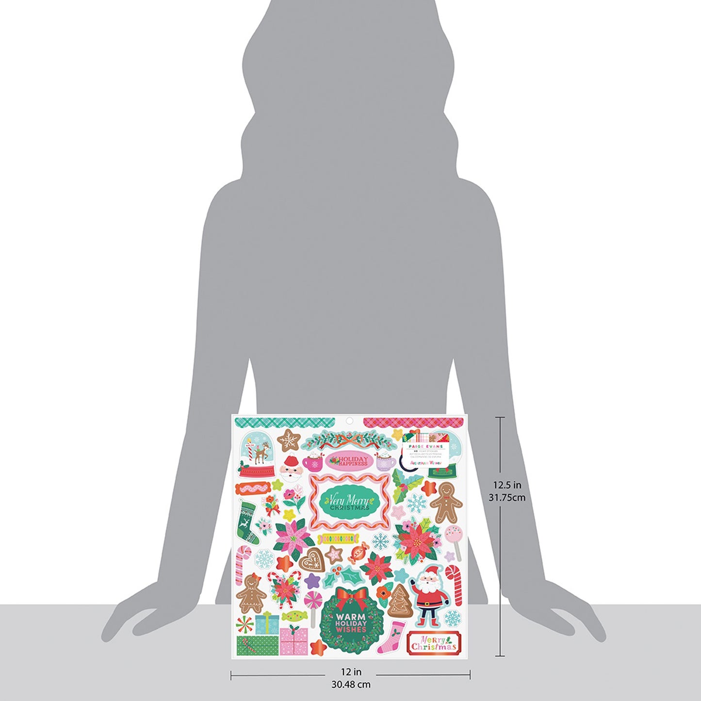 Paige Evans - Foam Stickers 12 x 12 - Sugarplum Wishes