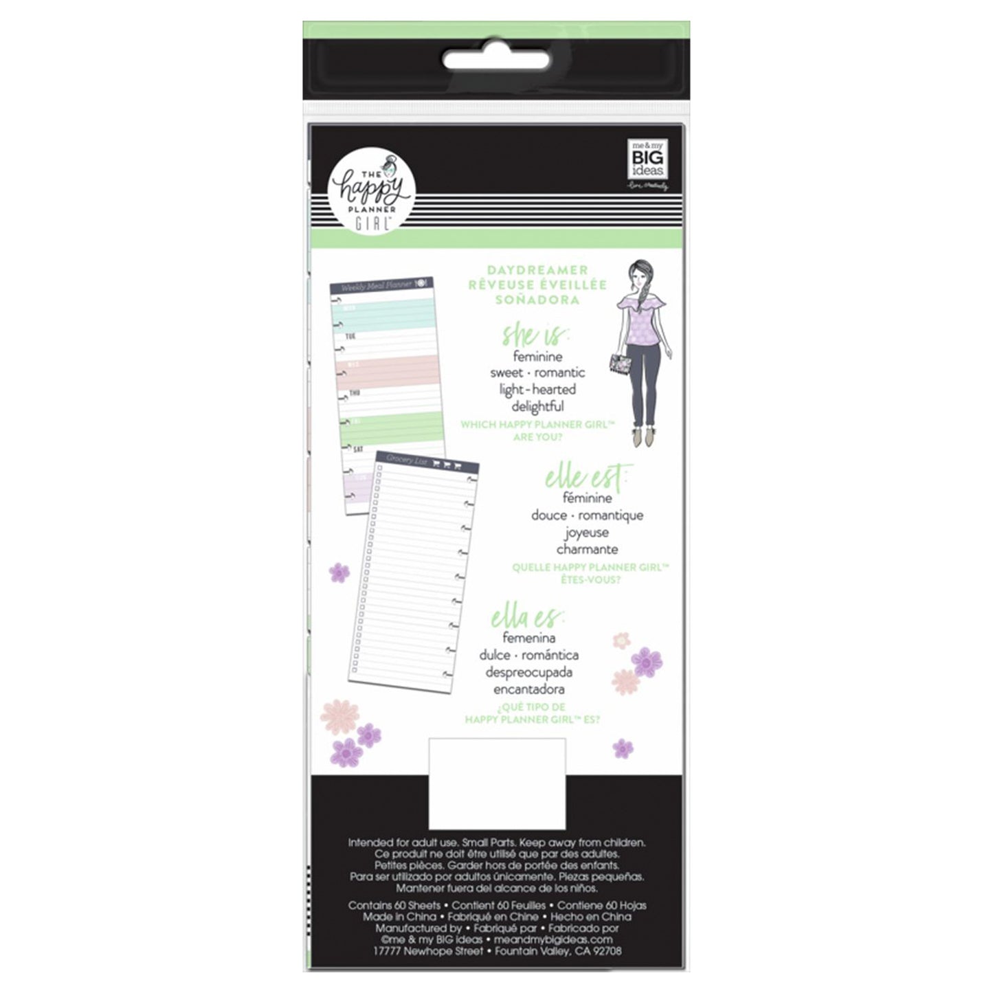 Happy Planner - Papel Skinny Classic - Meal Planner