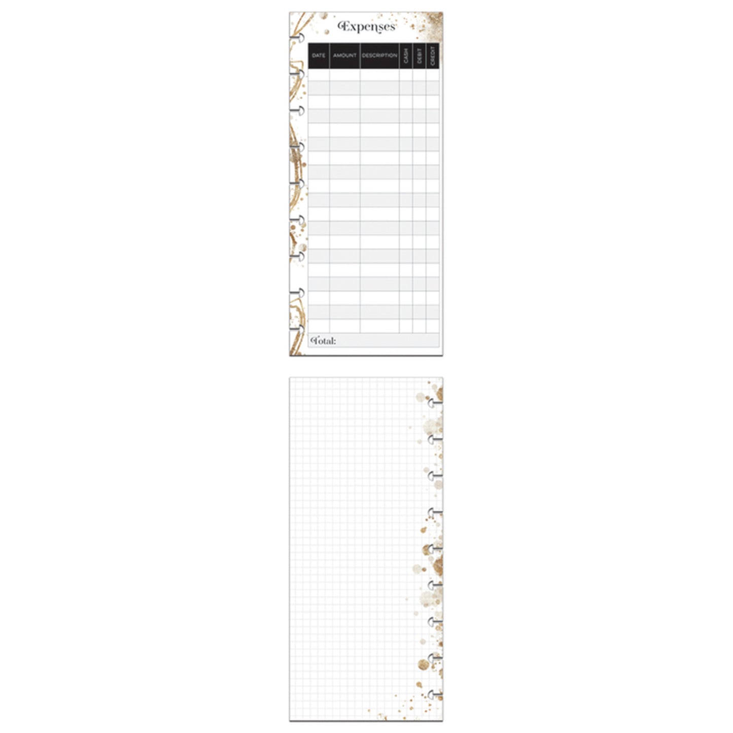 Happy Planner - Papel Skinny Mini - Weekly Notes