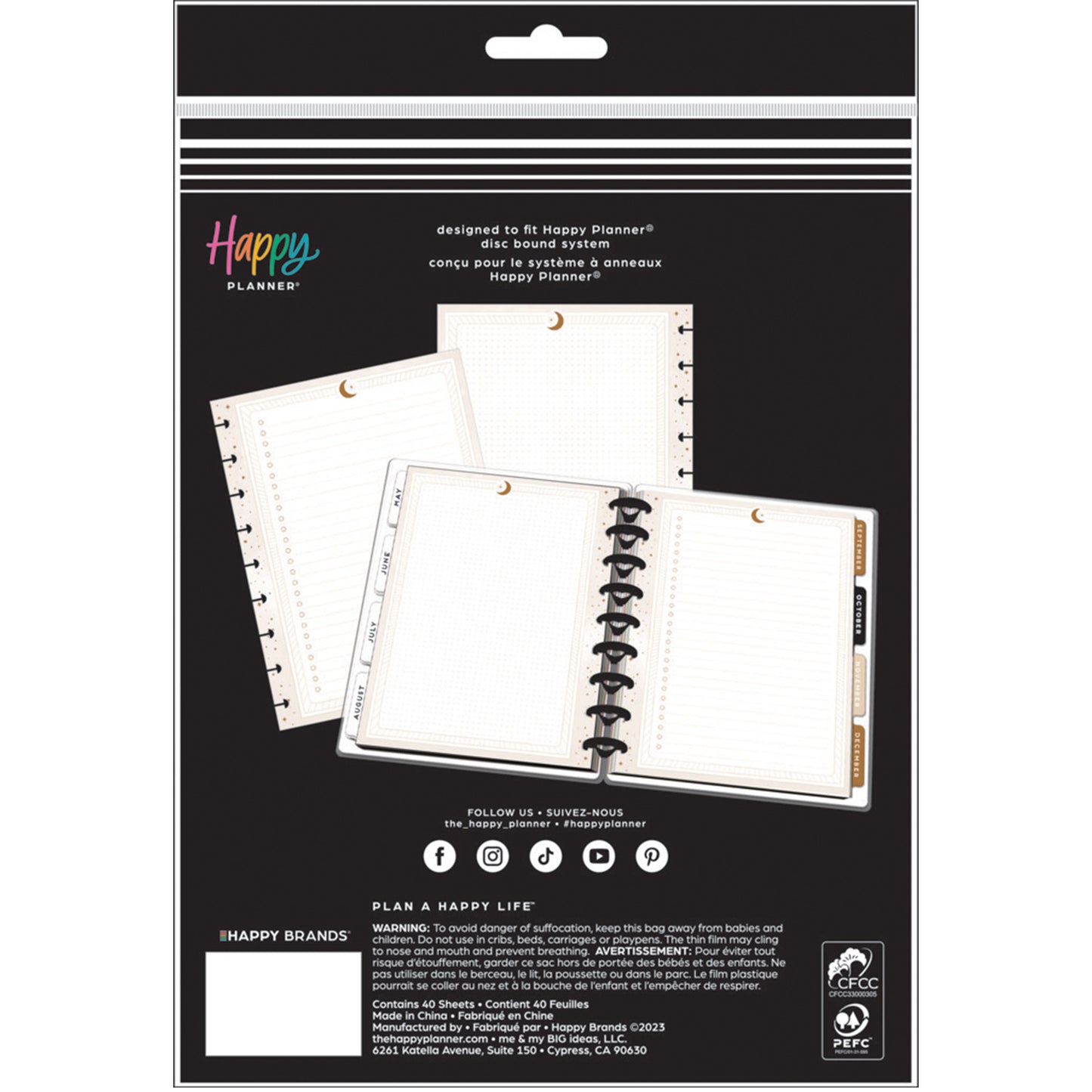 Happy Planner - Papel Classic - Sophisticated Stargazer