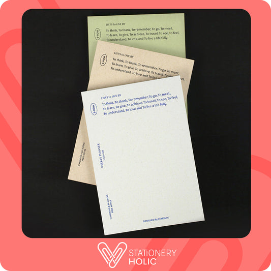 Paperian - Planner Semanal Lists To Live By