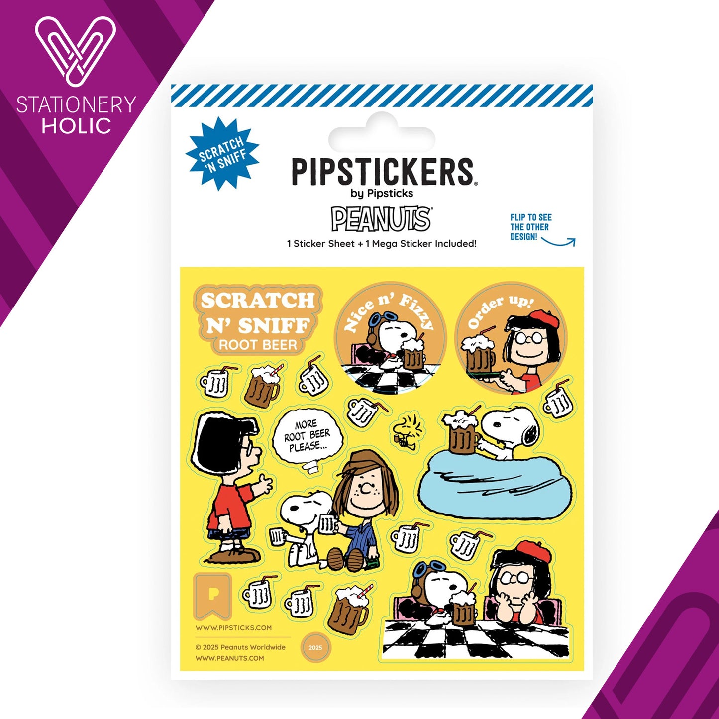 Pipsticks - Scratch 'N Sniff - Peanuts Fizzy Root Beer (2ct)