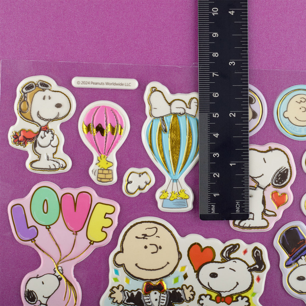 Peanuts - Puffy Stickers - Snoopy Big Shining Celeste