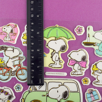 Peanuts - Puffy Stickers - Snoopy Big Shining Rosado