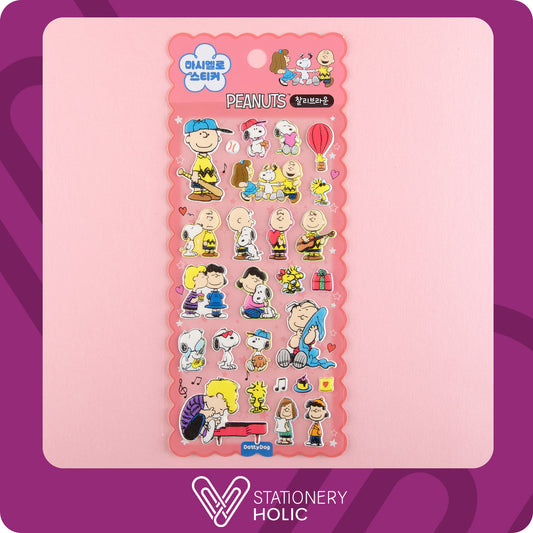 Peanuts - Puffy Stickers - Rosa