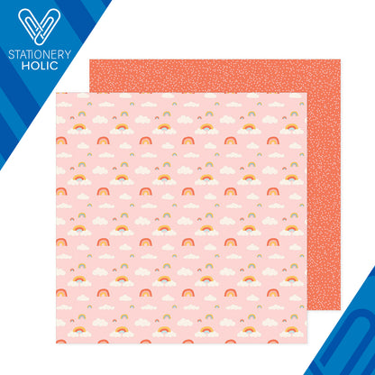 Pebbles - Hoja de Papel 12 x 12 - Sunny Blooms - Rainbow