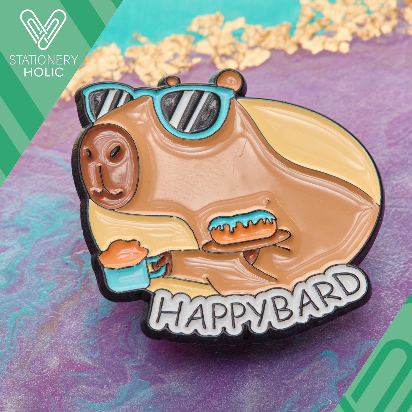 UB - Pin - Capibara Happybard