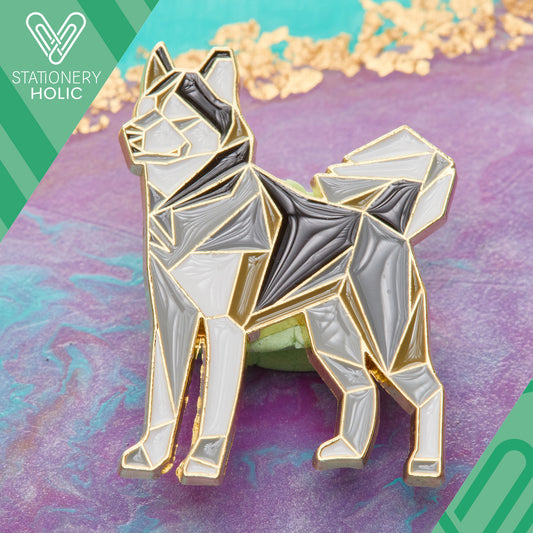 UB - Pin - Perro Husky Origami