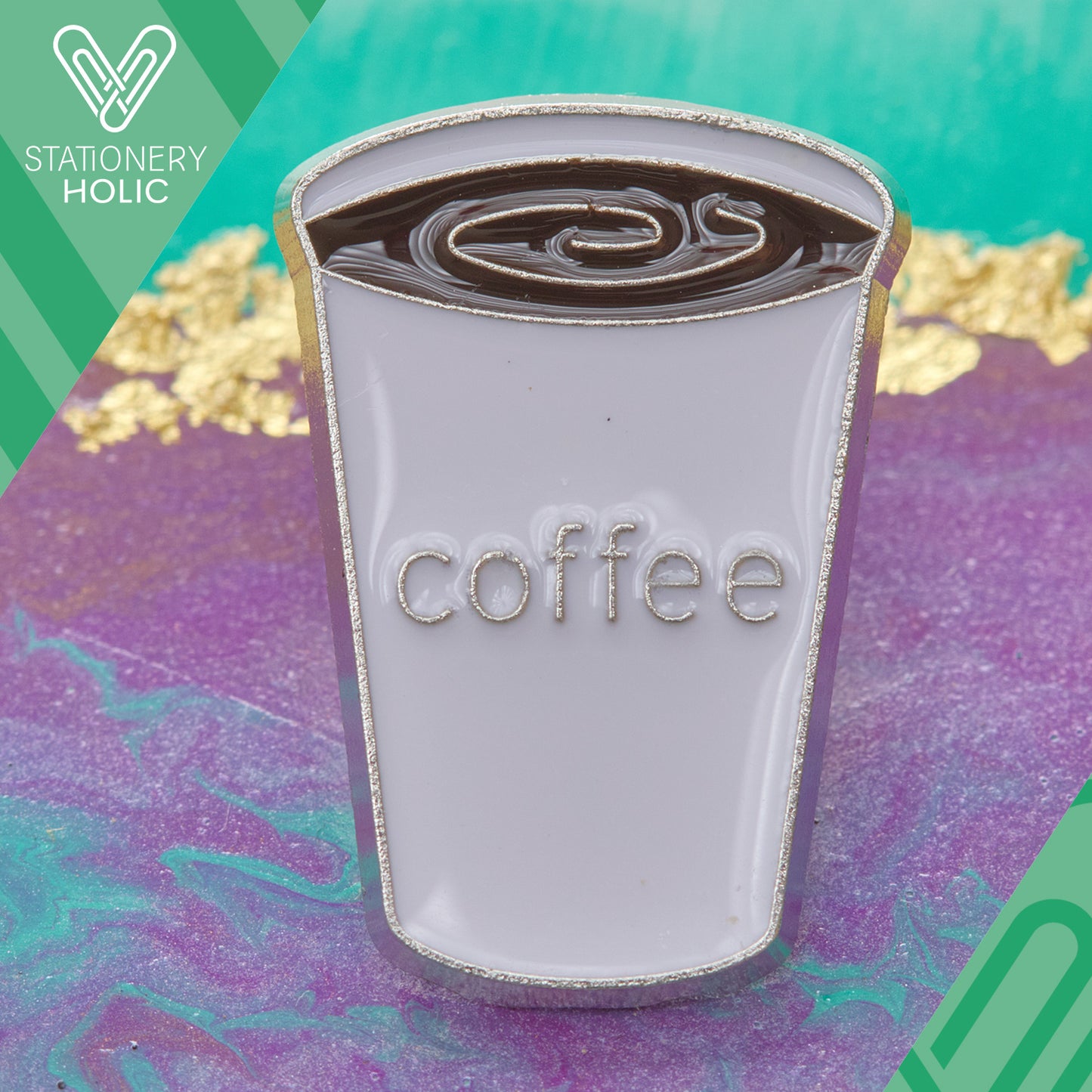 UB - Pin - Vaso Coffee Blanco