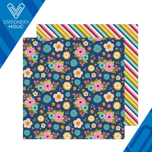 Pink Paislee - Hoja de Papel 12 x 12 - Joyful Notes - Favorite Person