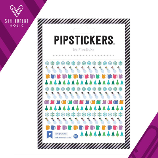 Pipsticks - Stickers 4x4" - Bits Of Winter