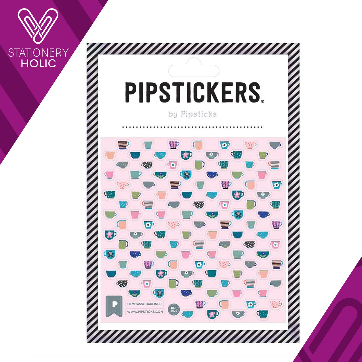 Pipsticks - Stickers 4x4" - Demitasse Darlings