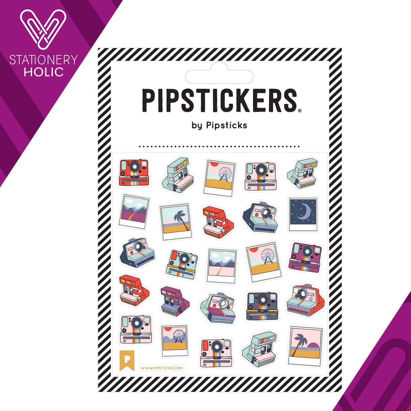 Pipsticks - Stickers 4x4" - Flash Memories