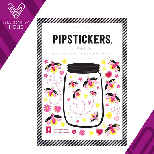 Pipsticks - Stickers 4x4" - Lightning In A Jar