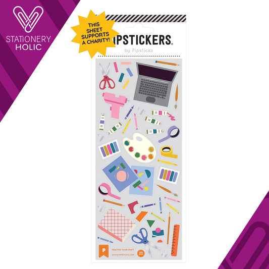 Pipsticks - Stickers 3x7" - Practice Your Craft