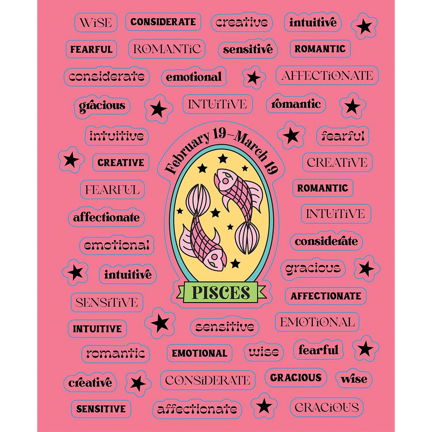 Pipsticks - Sticker Book - So. Many. Astrology Stickers.