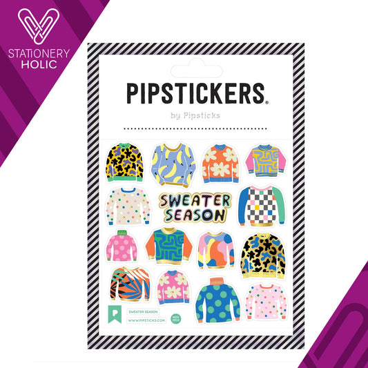 Pipsticks - Stickers 4x4" - Sweater Season