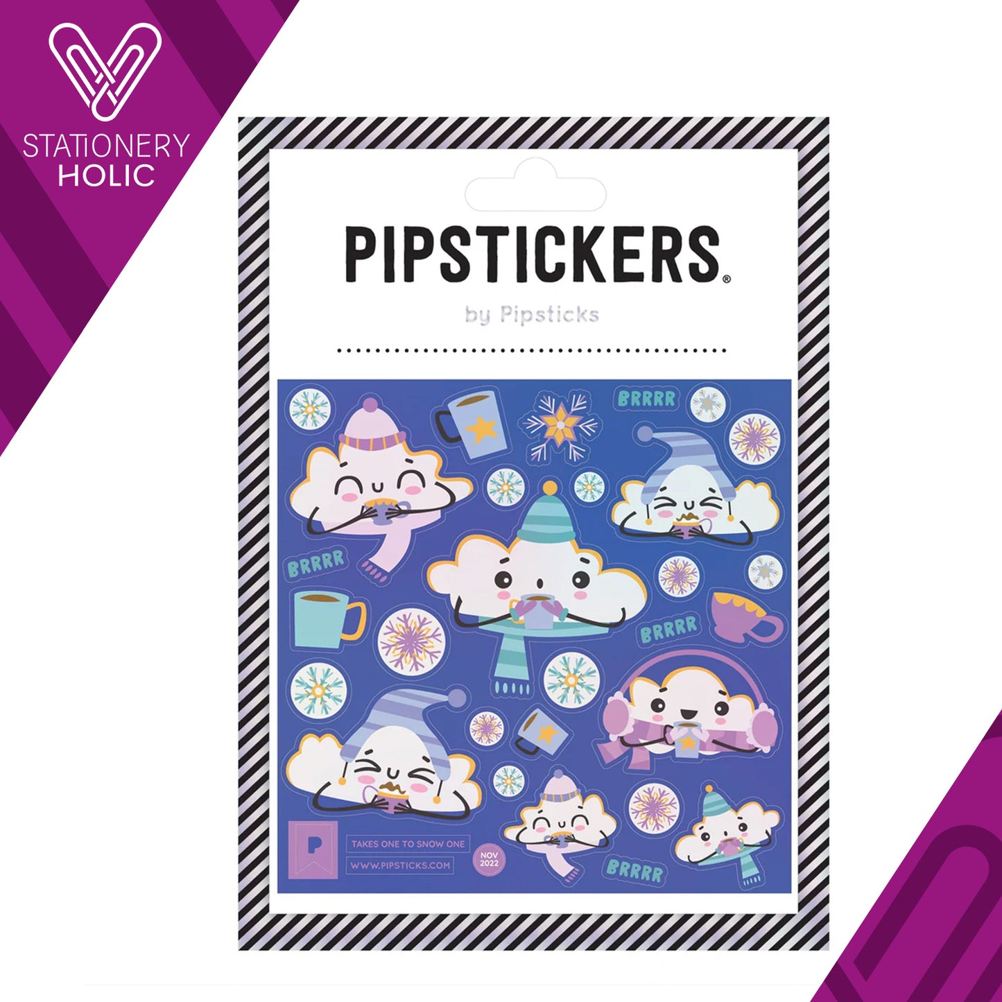 Pipsticks - Stickers 4x4" - Takes One To Snow One