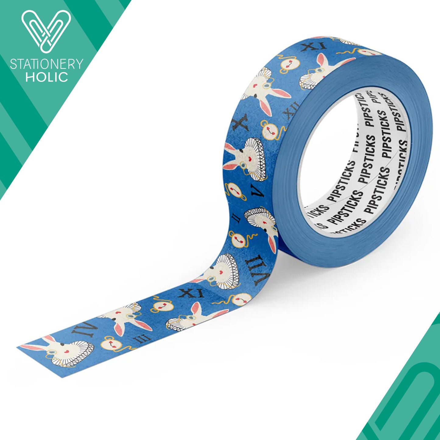 Pipsticks - Washi Tape - Watch The White Rabbit