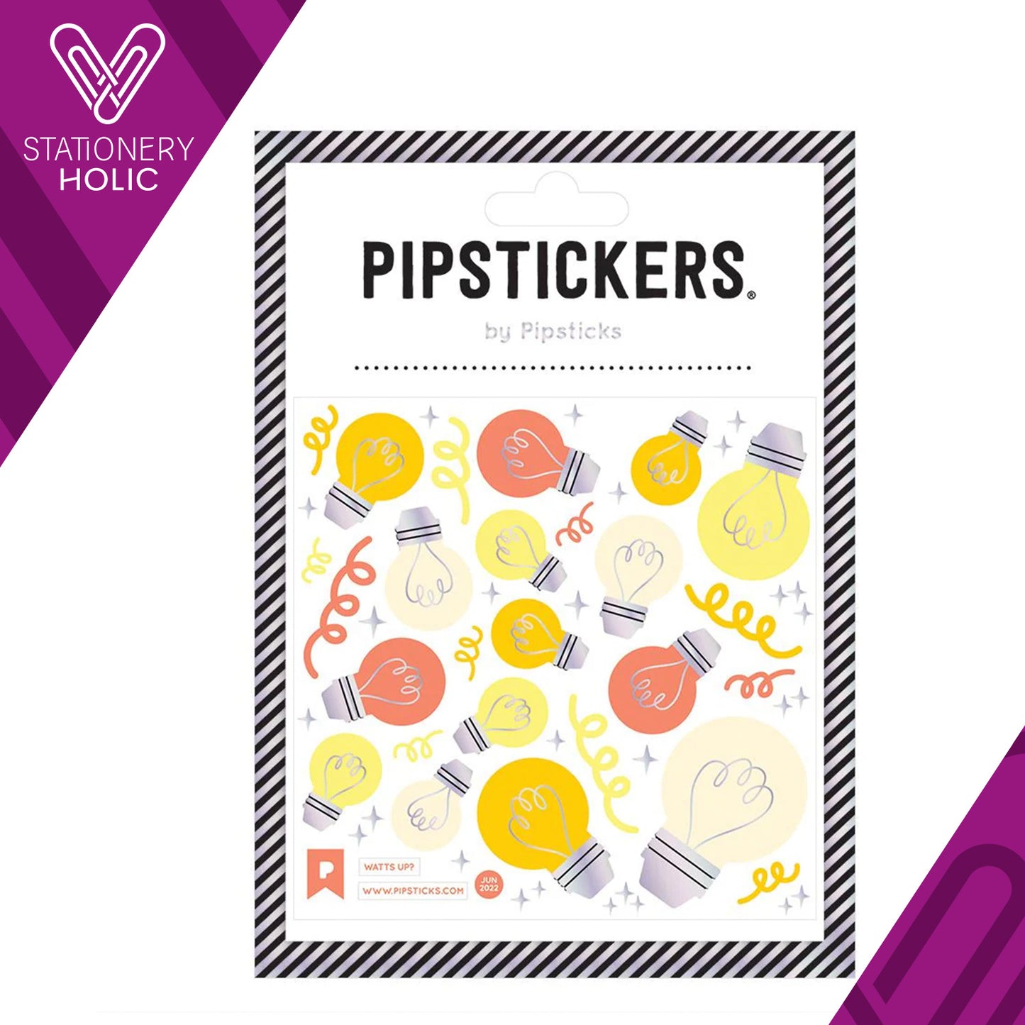 Pipsticks - Stickers 4x4" - Watts UP?